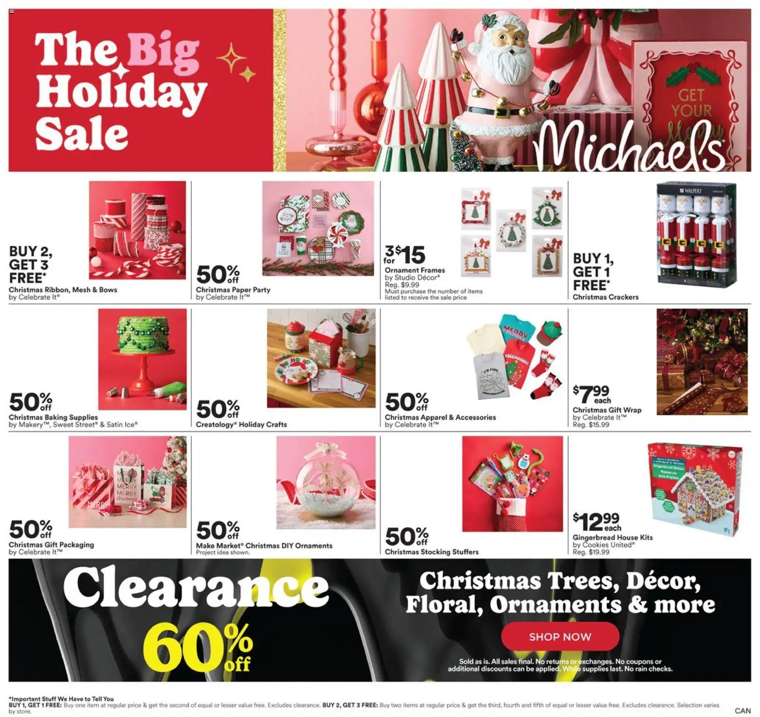 Michaels weekly flyer / circulaire - page 1- valid from Dec 12, 2025