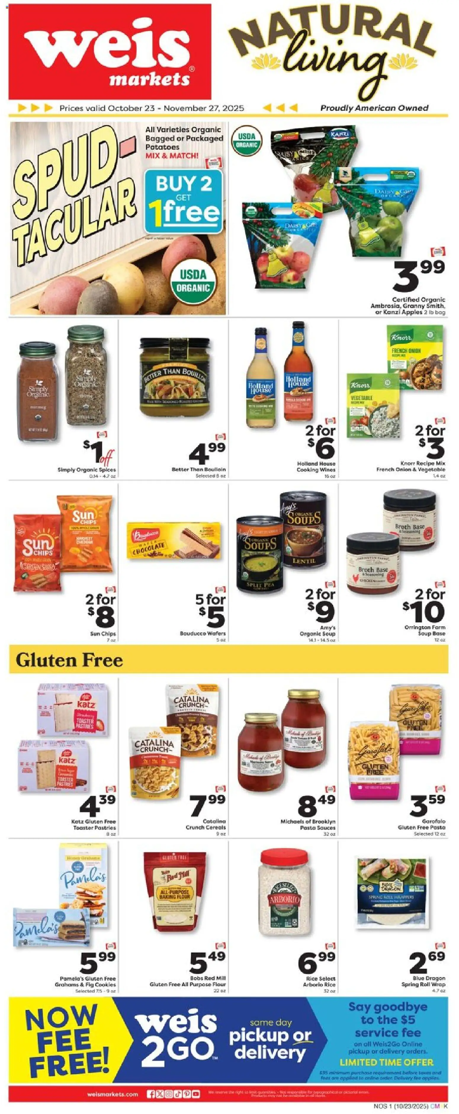 Weis Ad - page 1- valid from 10/23/2025