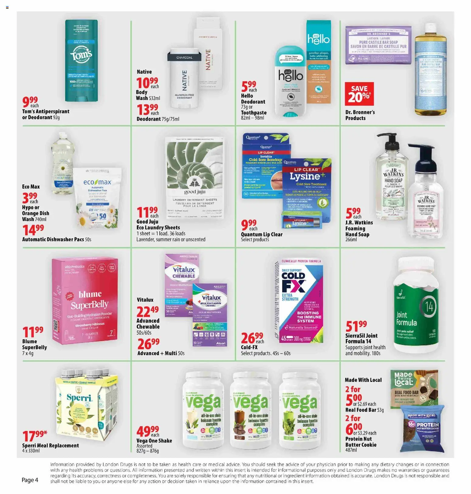 London Drugs - Veganuary Flyer - page 4- valid from Dec 31, 2025