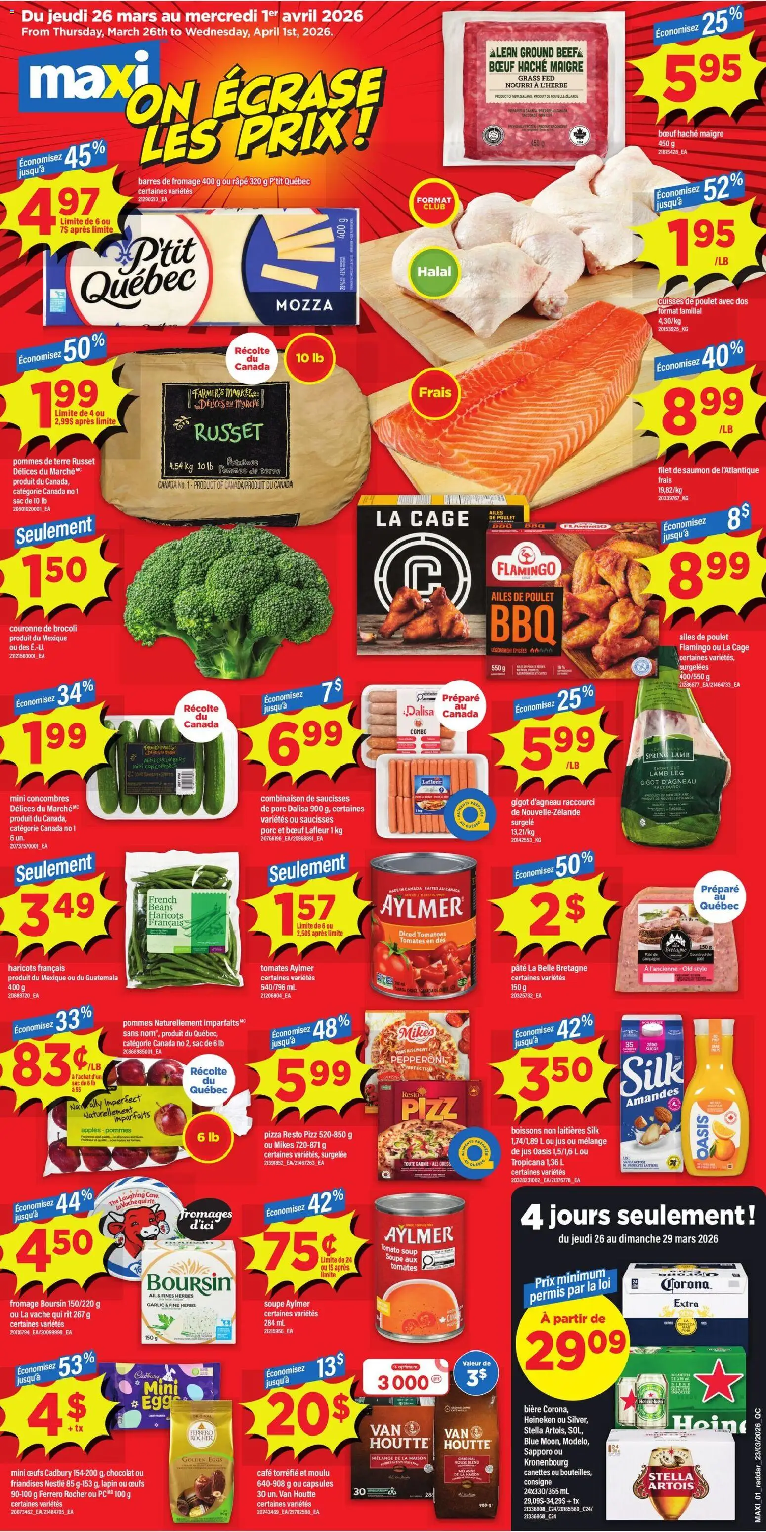 Maxi weekly flyer / circulaire - page 1- valid from Mar 26, 2026