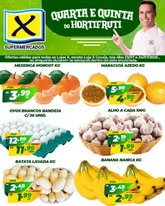 Pré-visualização X Supermercados - Ofertas Quarta e Quinta do Hortifruti válida a partir de 23/07/2025