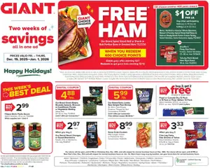 Preview Giant Weekly Ad valid from 12/19/2025