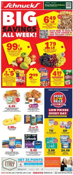 Preview Schnucks Weekly Ad valid from 09/17/2025