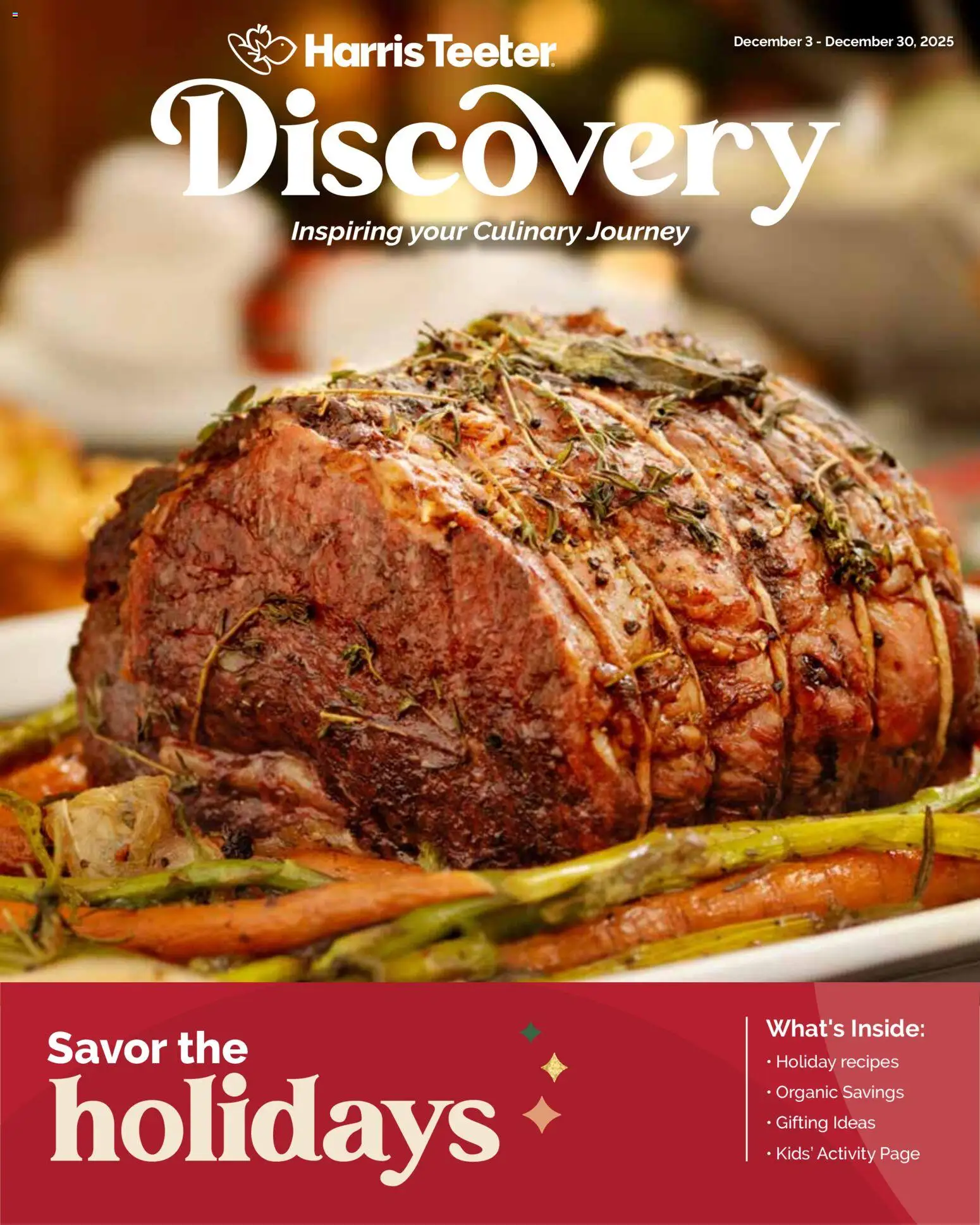 Harris Teeter Monthly Ad - page 1- valid from 12/03/2025