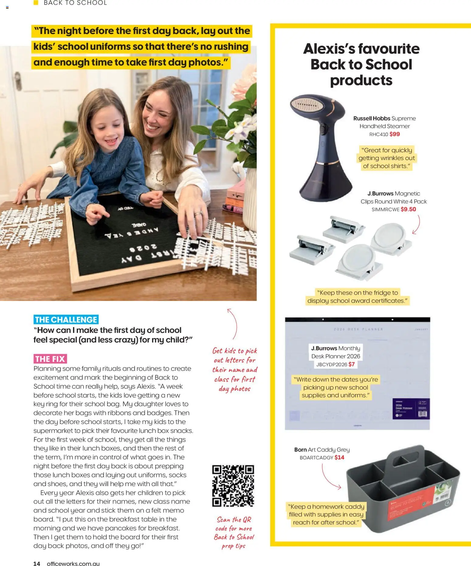 Officeworks Magazine - page 14- valid from 01/01/2026
