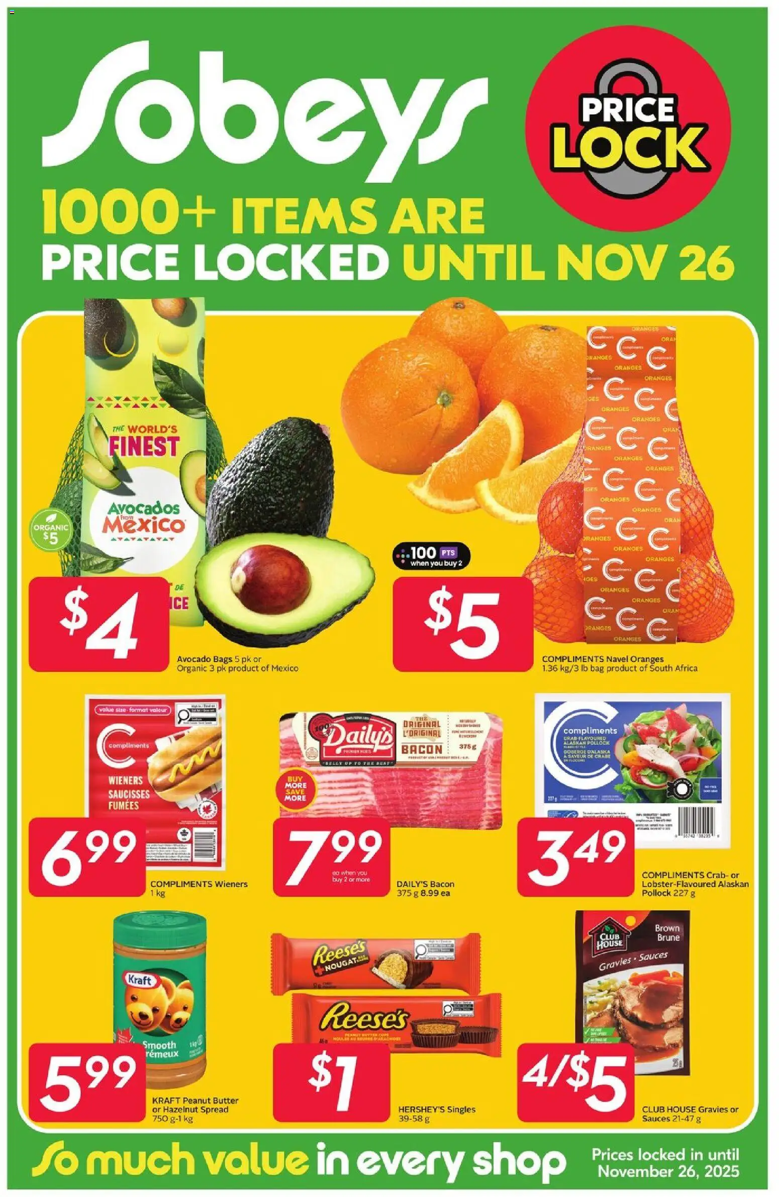 Sobeys - Special Promotion - page 1- valid from Oct 23, 2025