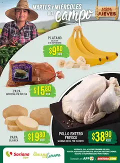 Soriana - Martes y Miércoles del Campo Súper: Chih, Delicias, Dur y Coah (excepto Saltillo) válido desde 02/09/2025