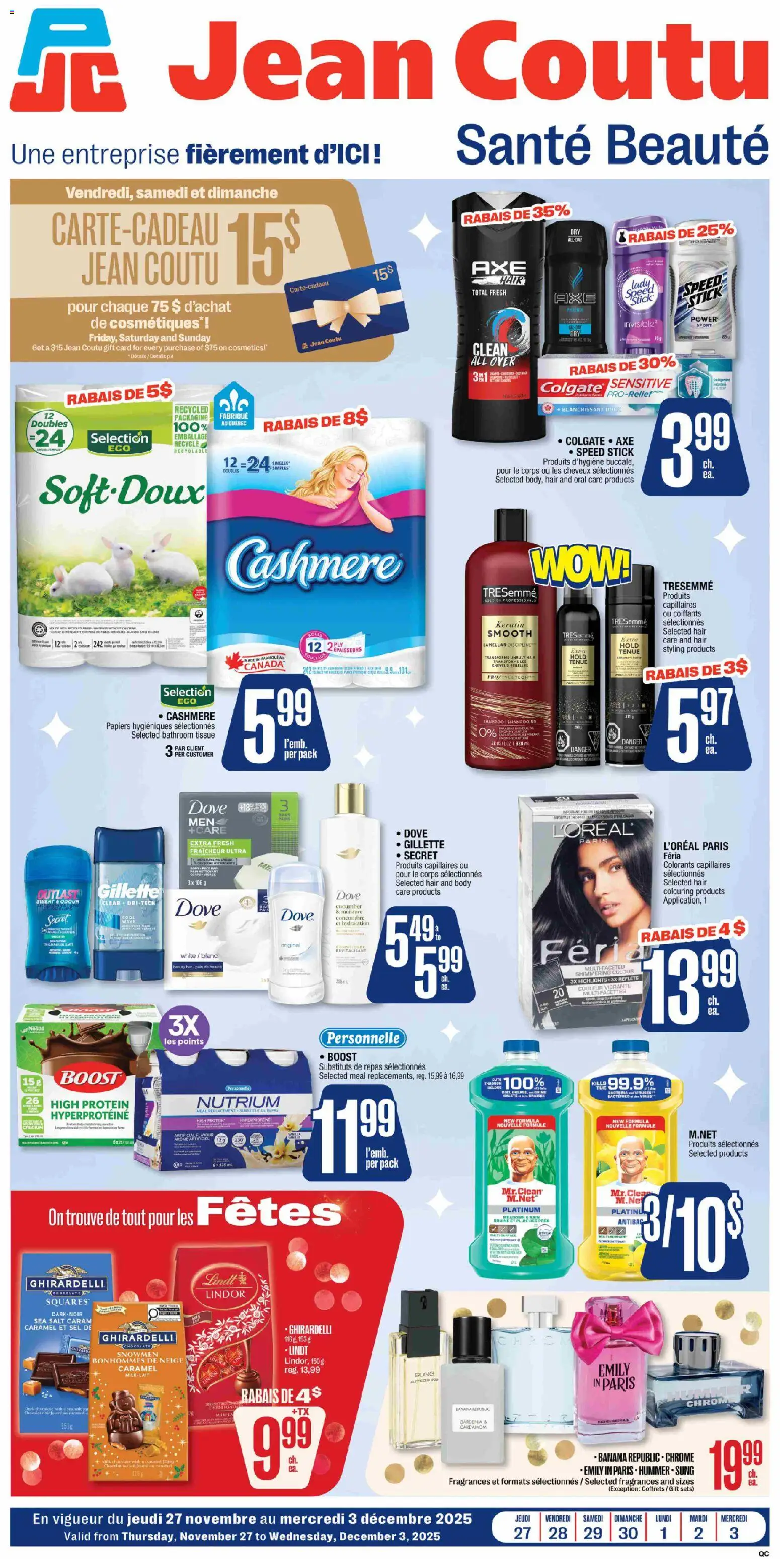 Jean Coutu - santé beauté - page 1- valid from Nov 27, 2025