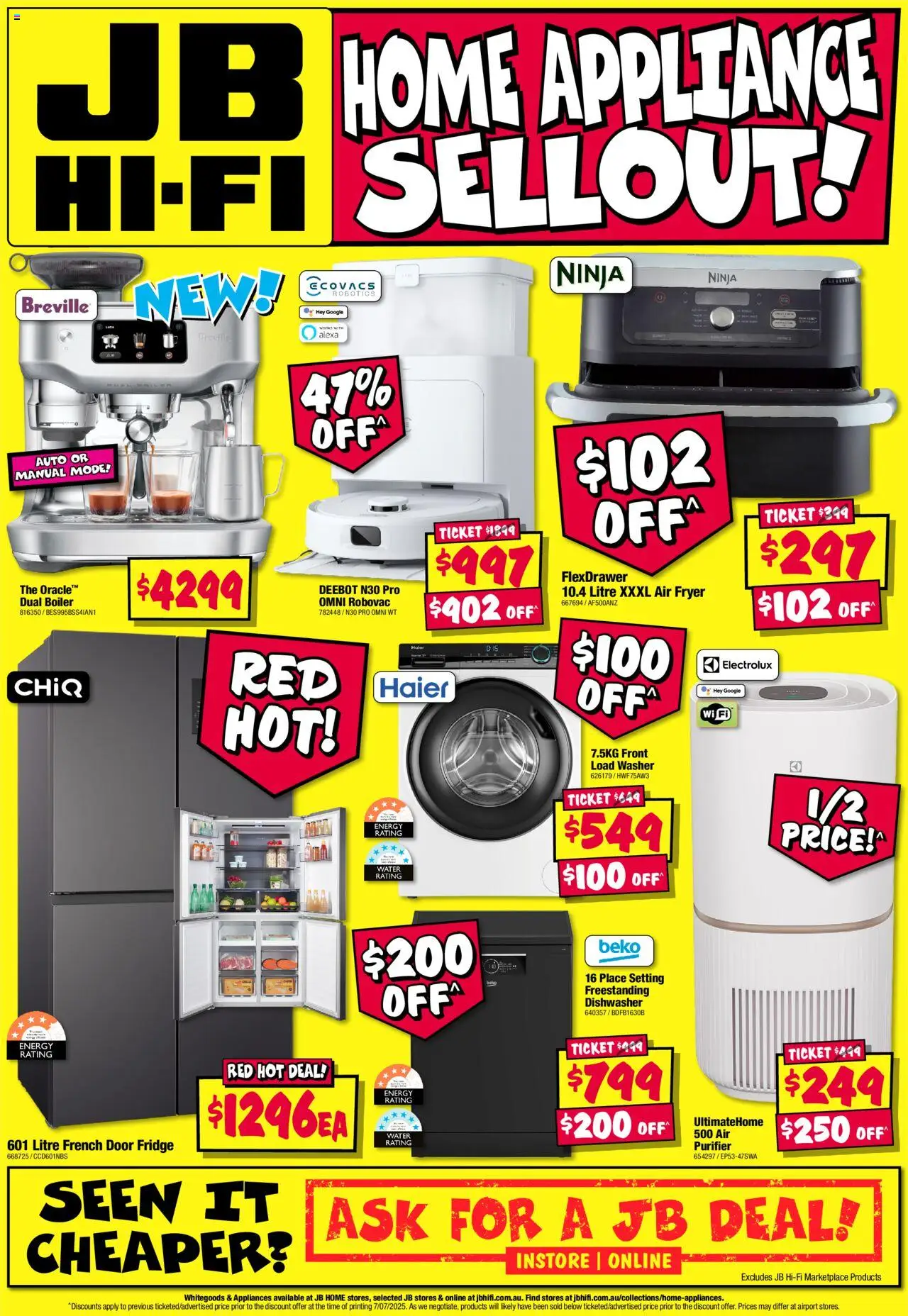 JB Hi-Fi Home Appliance Sellout - page 16- valid from 17/07/2025
