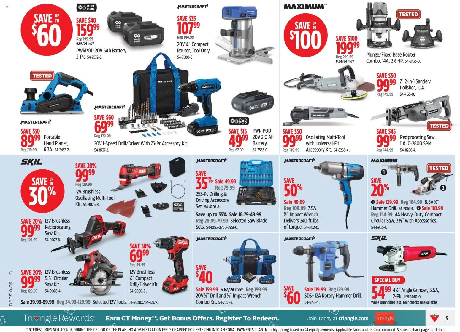 Canadian Tire weekly flyer - page 5- valid from Mar 5, 2026