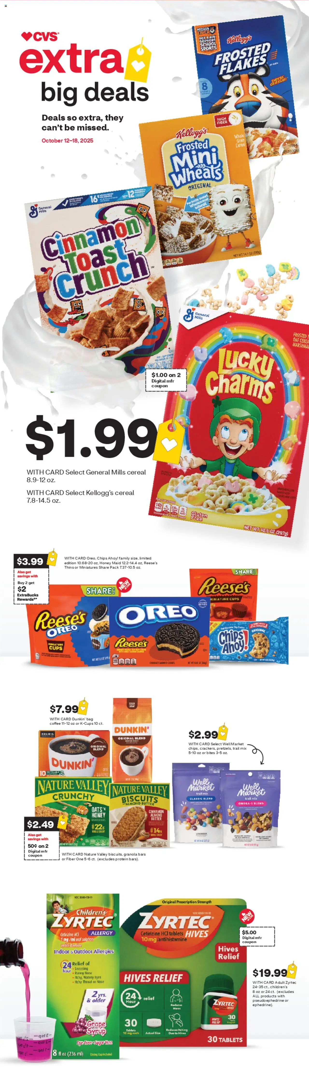 CVS Pharmacy Weekly Ad - page 1- valid from 10/12/2025