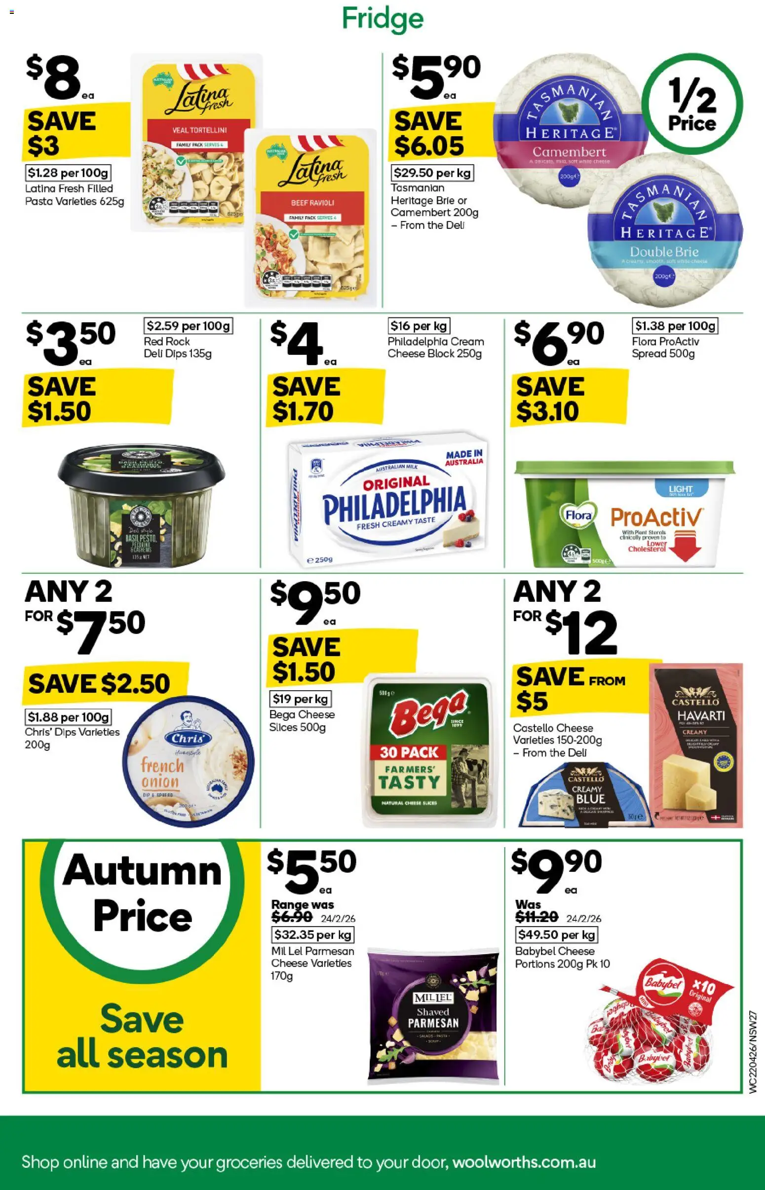 Woolworths catalogue  - page 27- valid from 22/04/2026