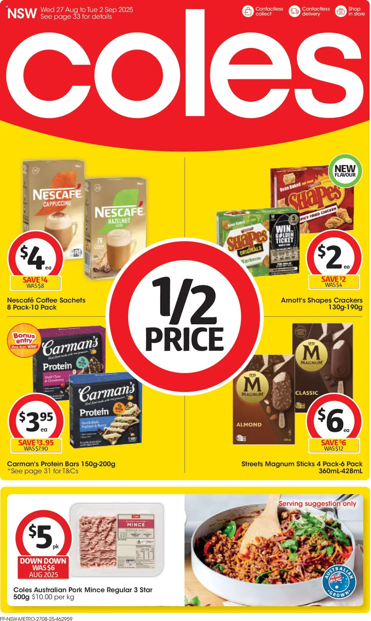 Coles Catalogue NSW - page 1- valid from 27/08/2025