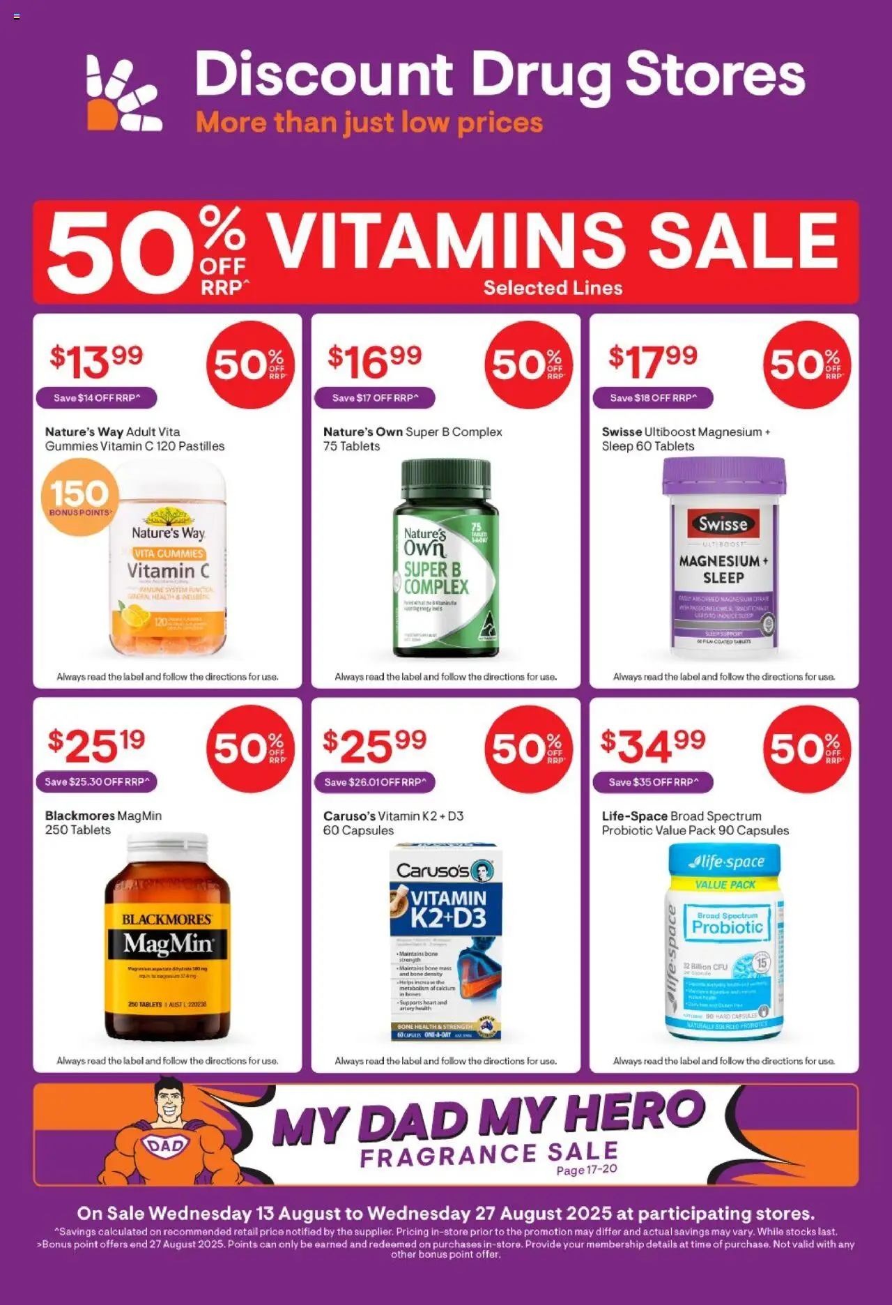 Discount Drug Stores Catalogue - page 1- valid from 13/08/2025
