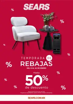 Sears catálogo válido desde 08/01/2026