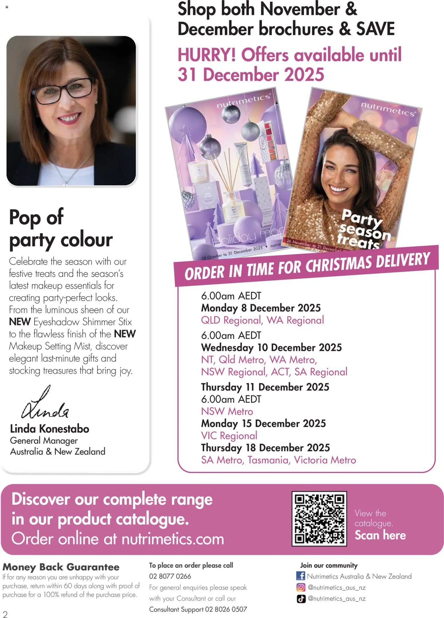 Nutrimetics Catalogue Party season treats - page 2- valid from 26/11/2025