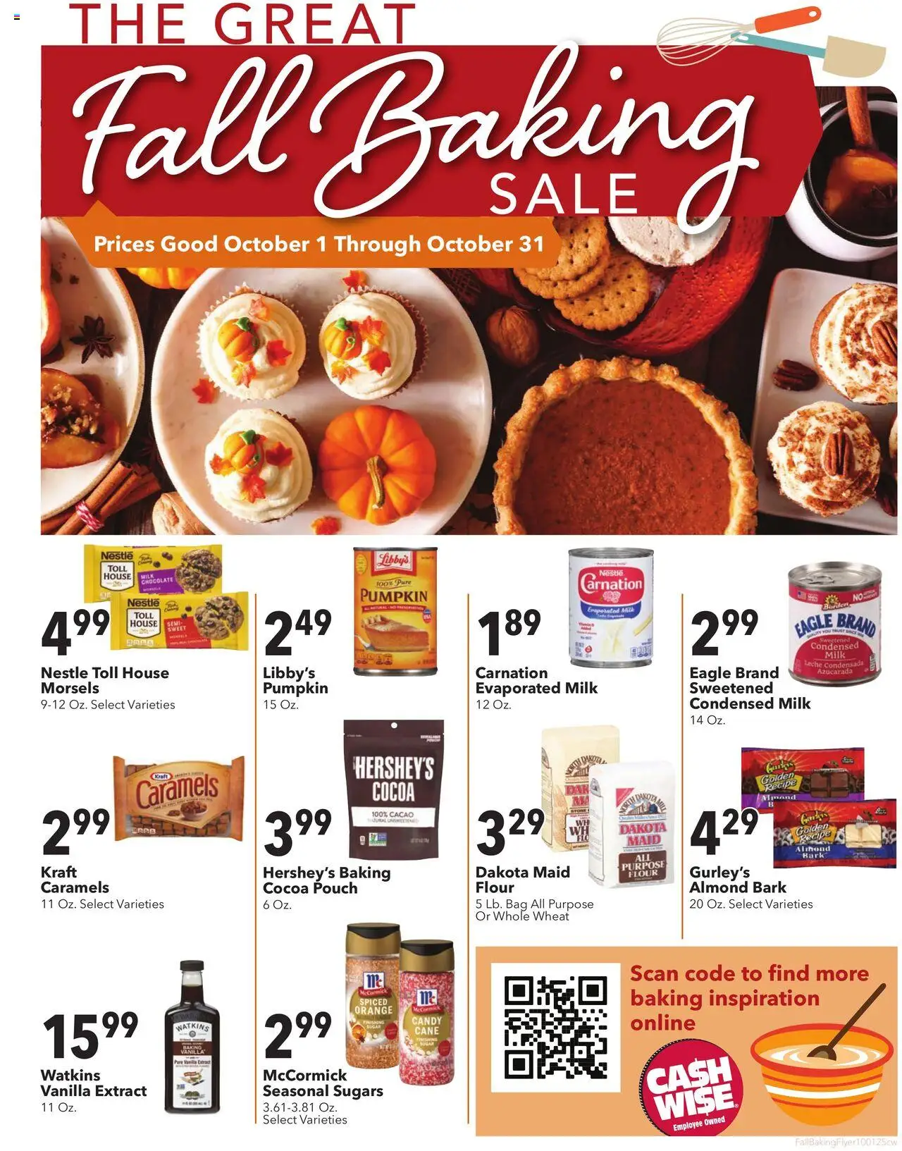 Cash Wise Fall Baking - page 1- valid from 10/01/2025