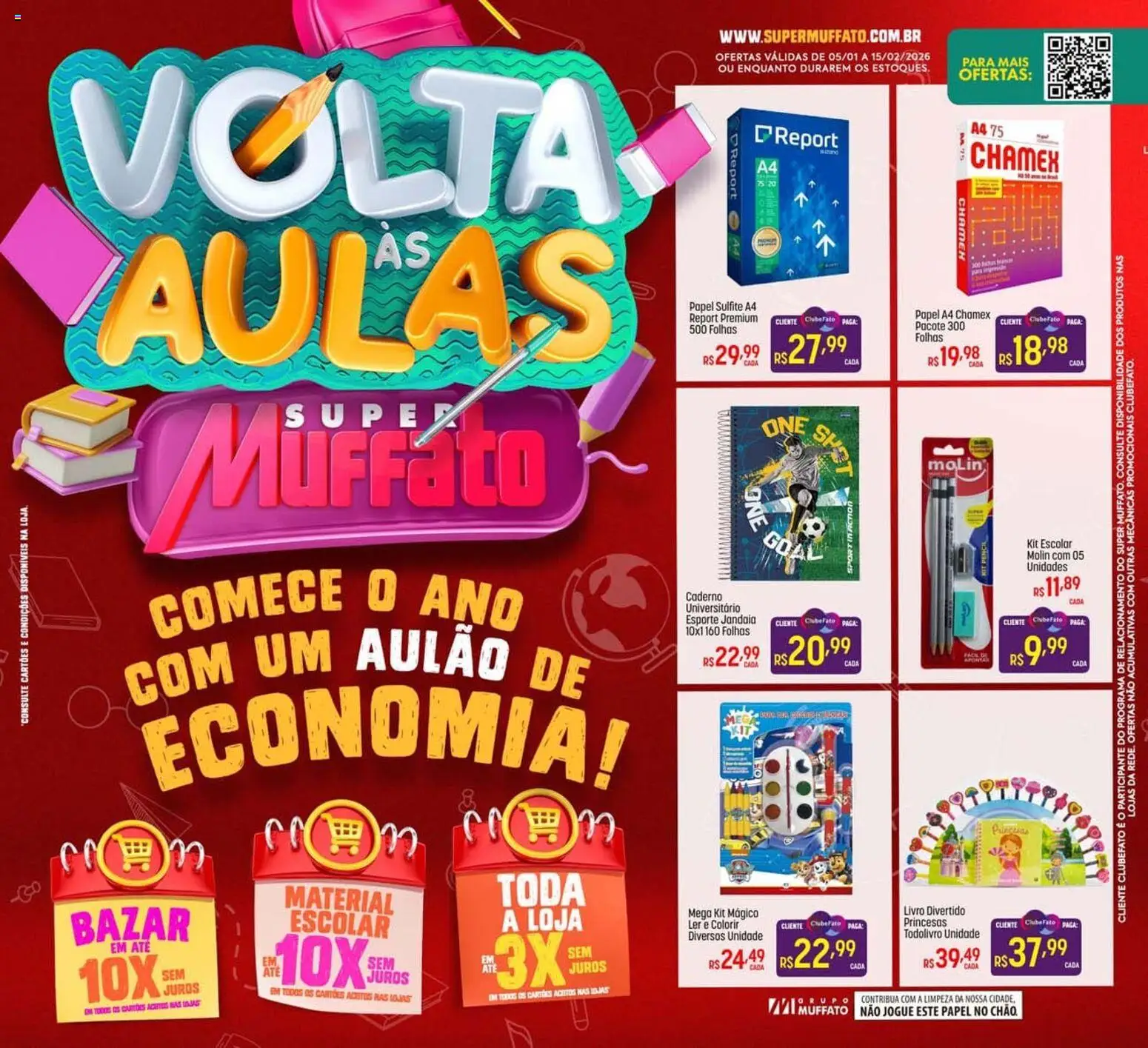 Super Muffato - Ofertas Voltas às Aulas - página 1- válido a partir de 05/01/2026
