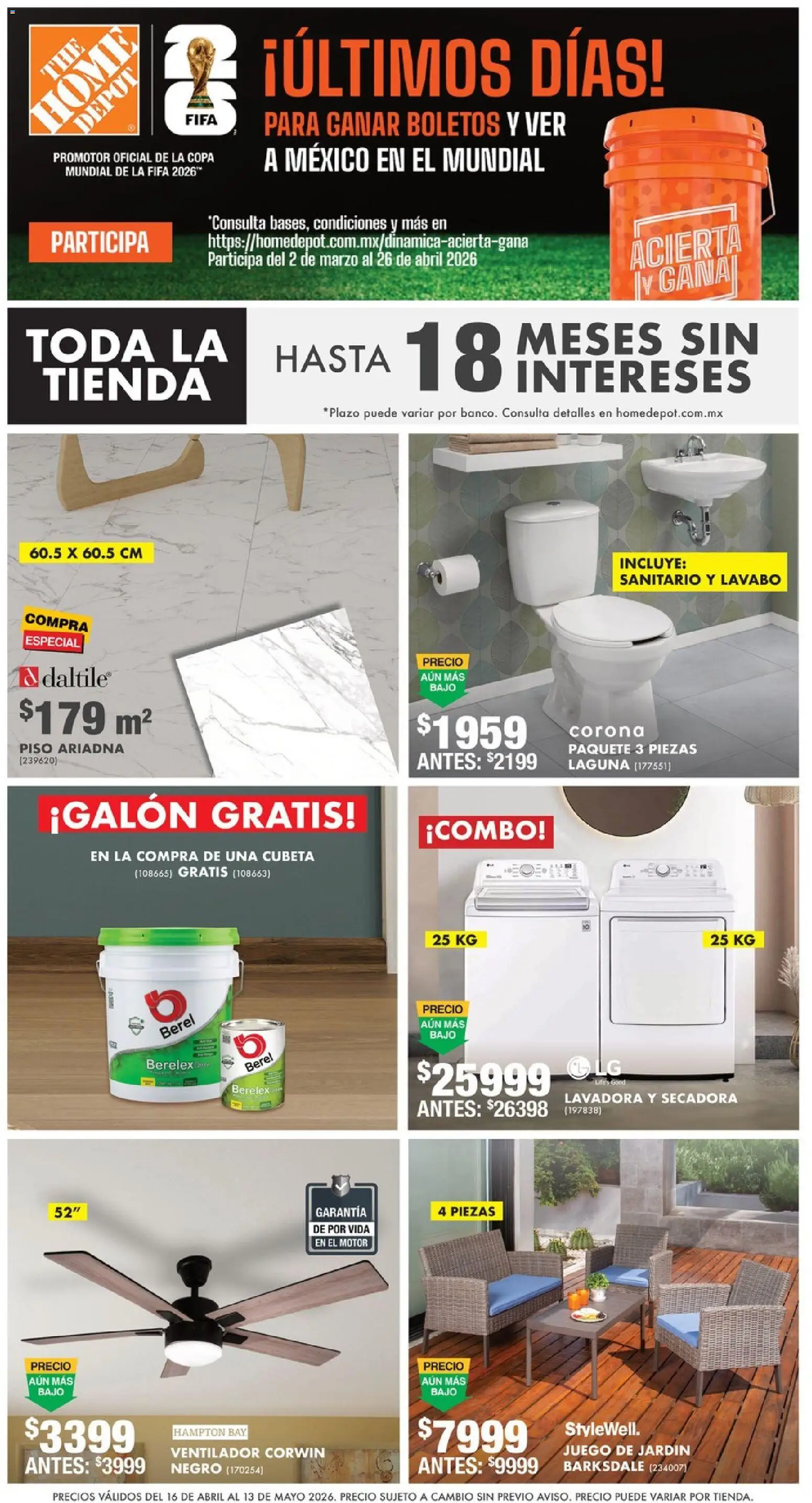 Home Depot catálogo - página 1- válido desde 16/04/2026
