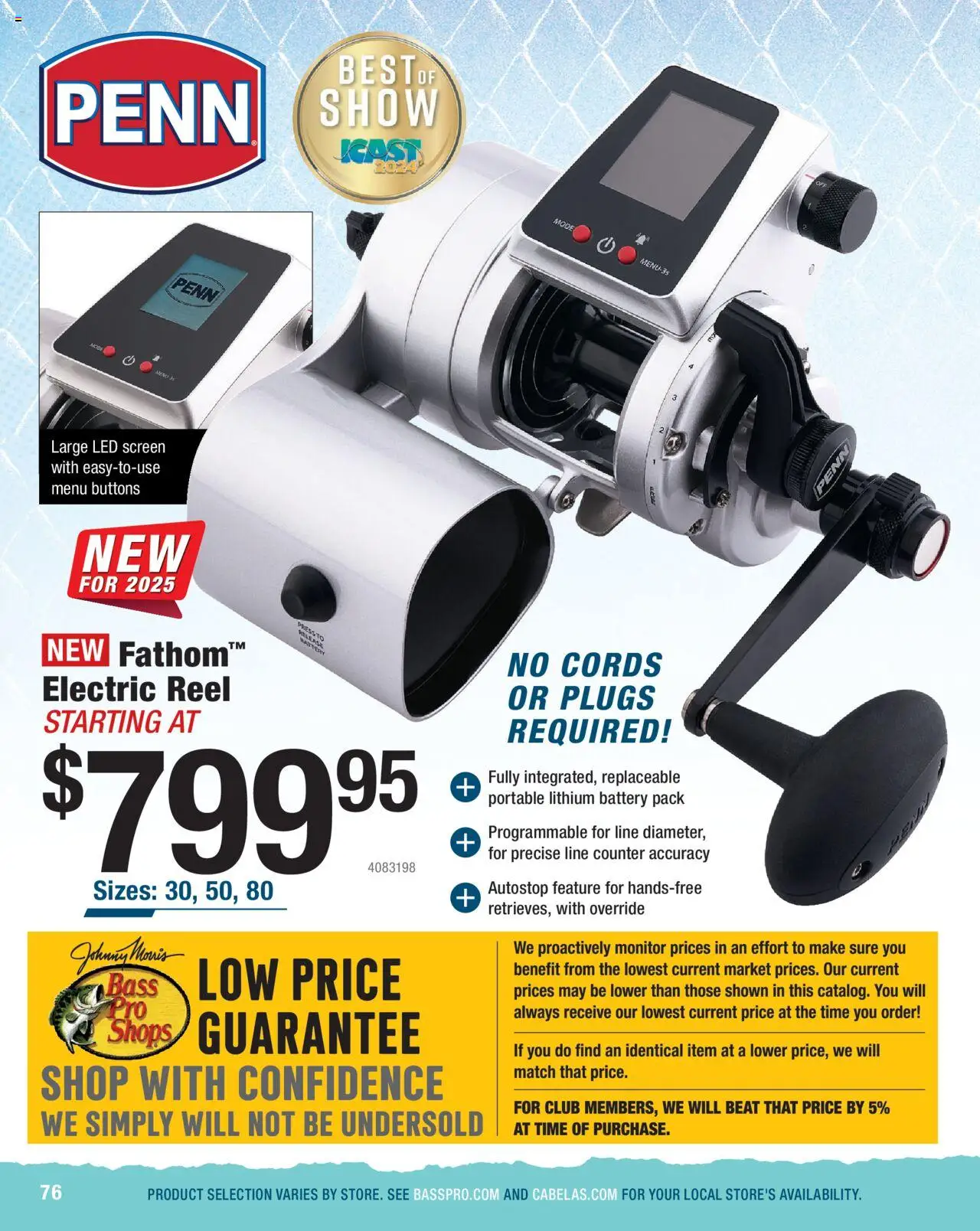 Cabela's Saltwater Specialist 25 - page 76- valid from 01/01/2025