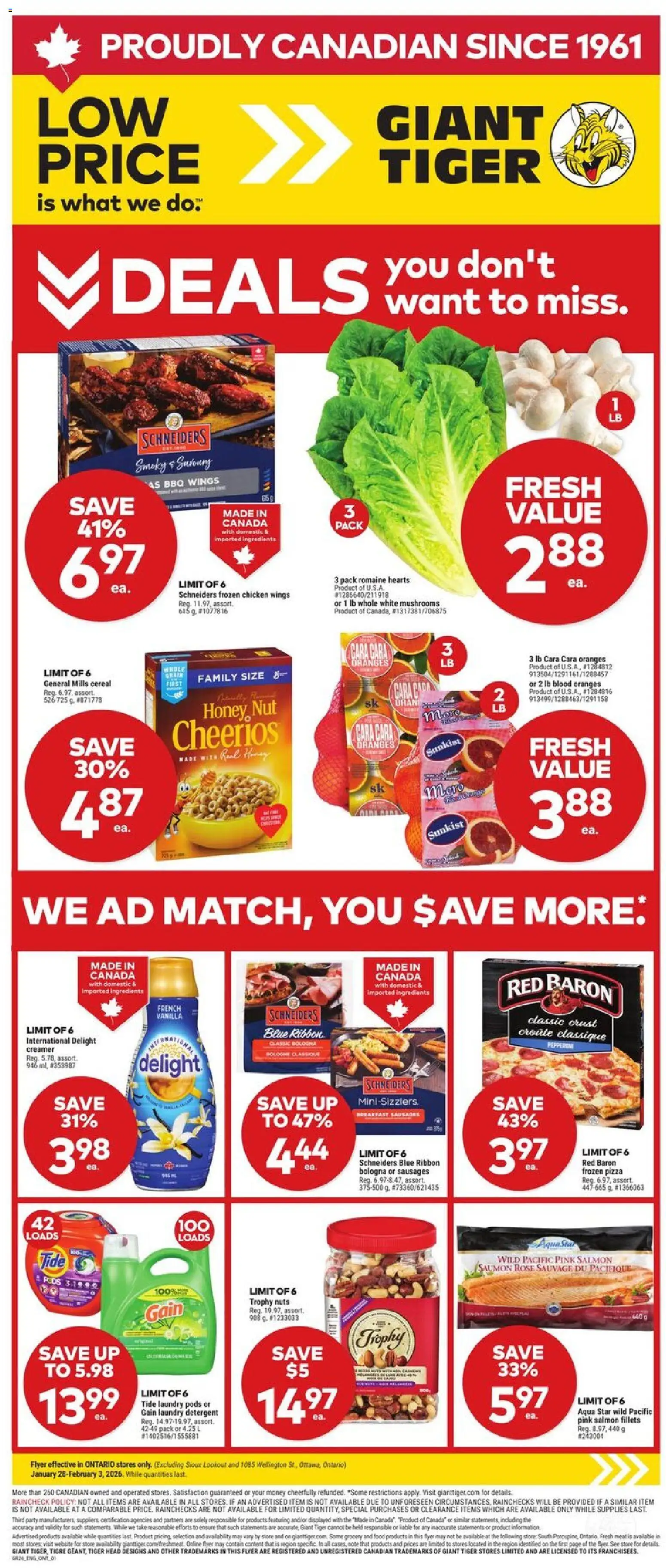 Giant Tiger Weekly Flyer - page 1- valid from Jan 28, 2026