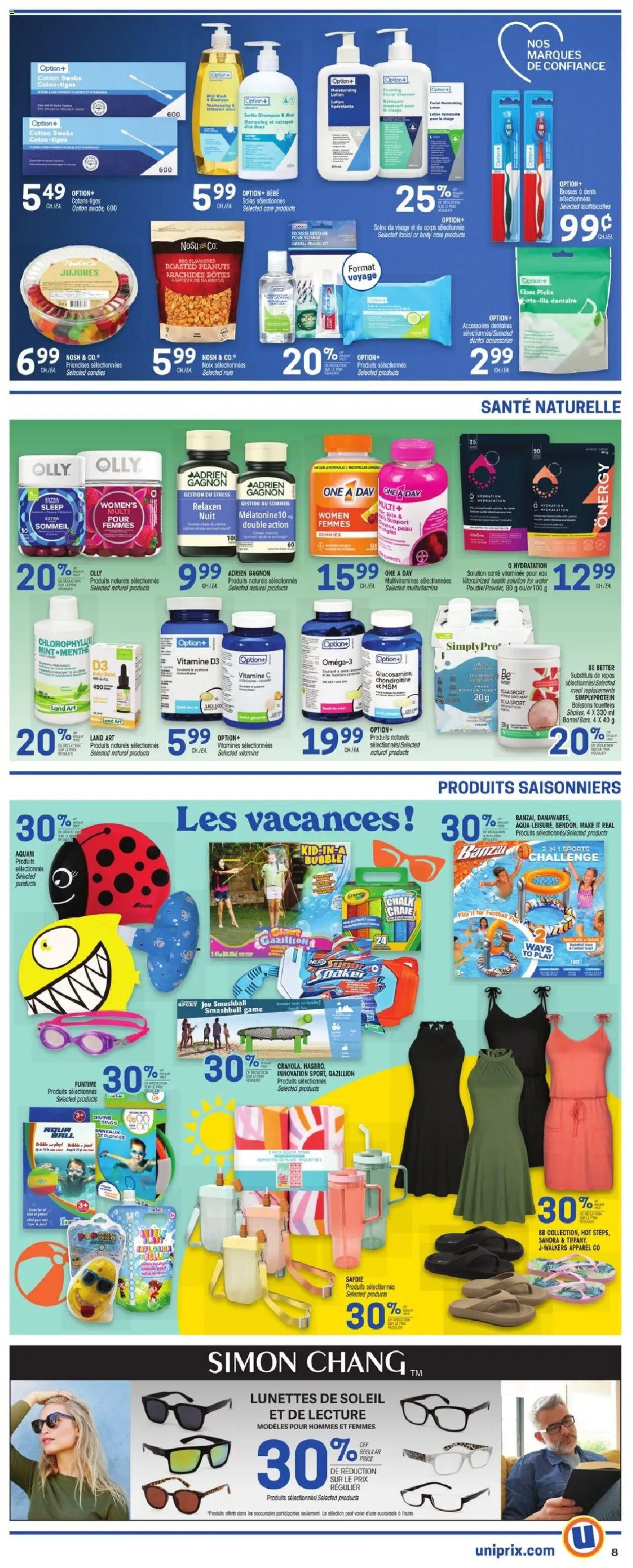 Uniprix weekly flyer / circulaire - page 6- valid from Jul 17, 2025