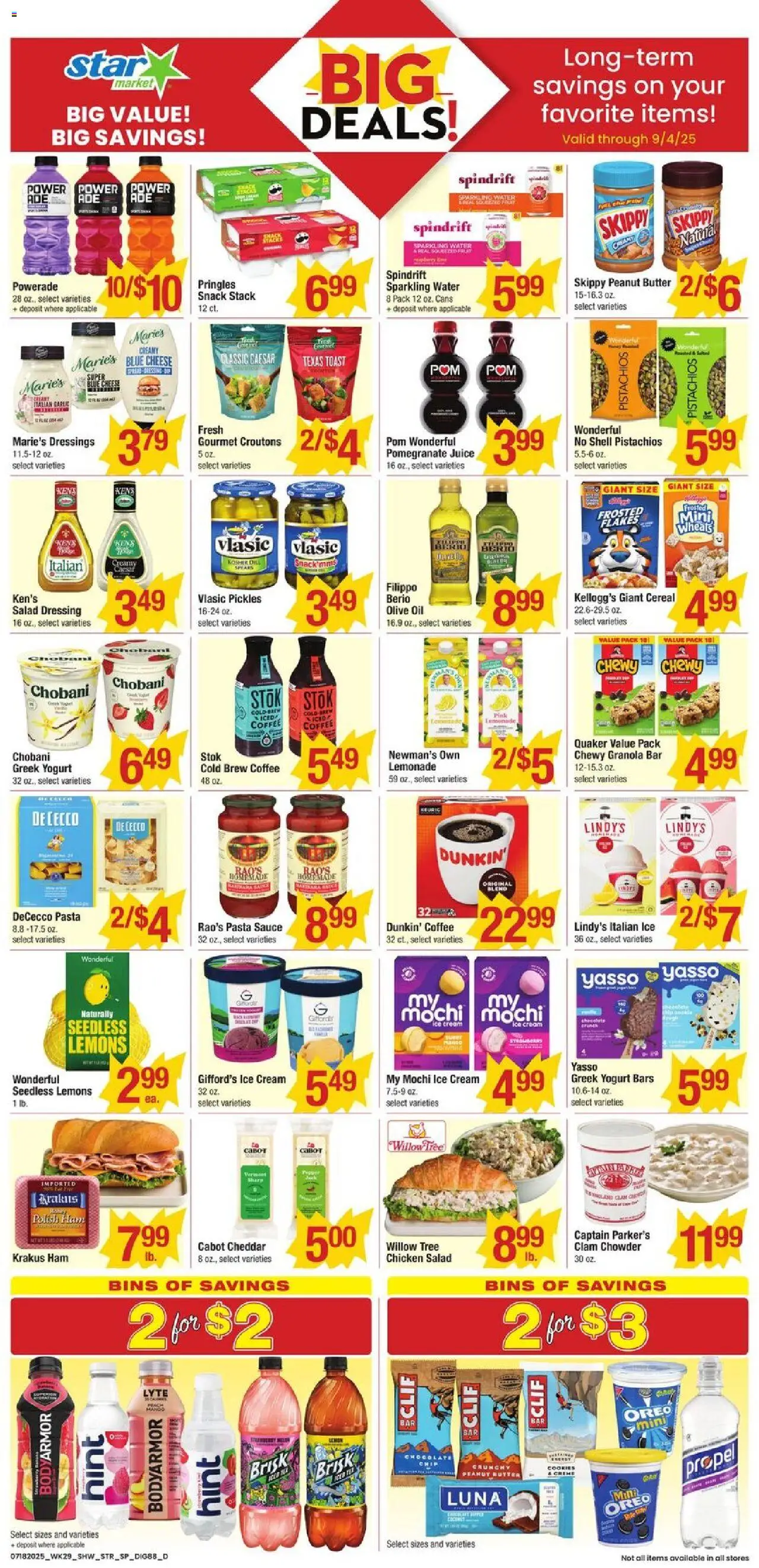 Star Market Additional Savings - page 1- valid from 07/18/2025