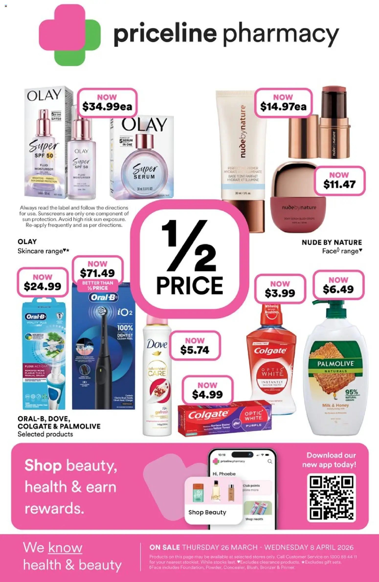 Priceline Pharmacy catalogue  - page 1- valid from 25/03/2026