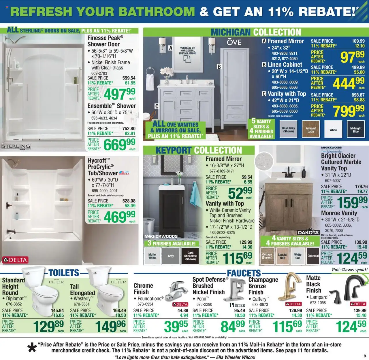 Menards Weekly Ad - page 11- valid from 07/17/2025