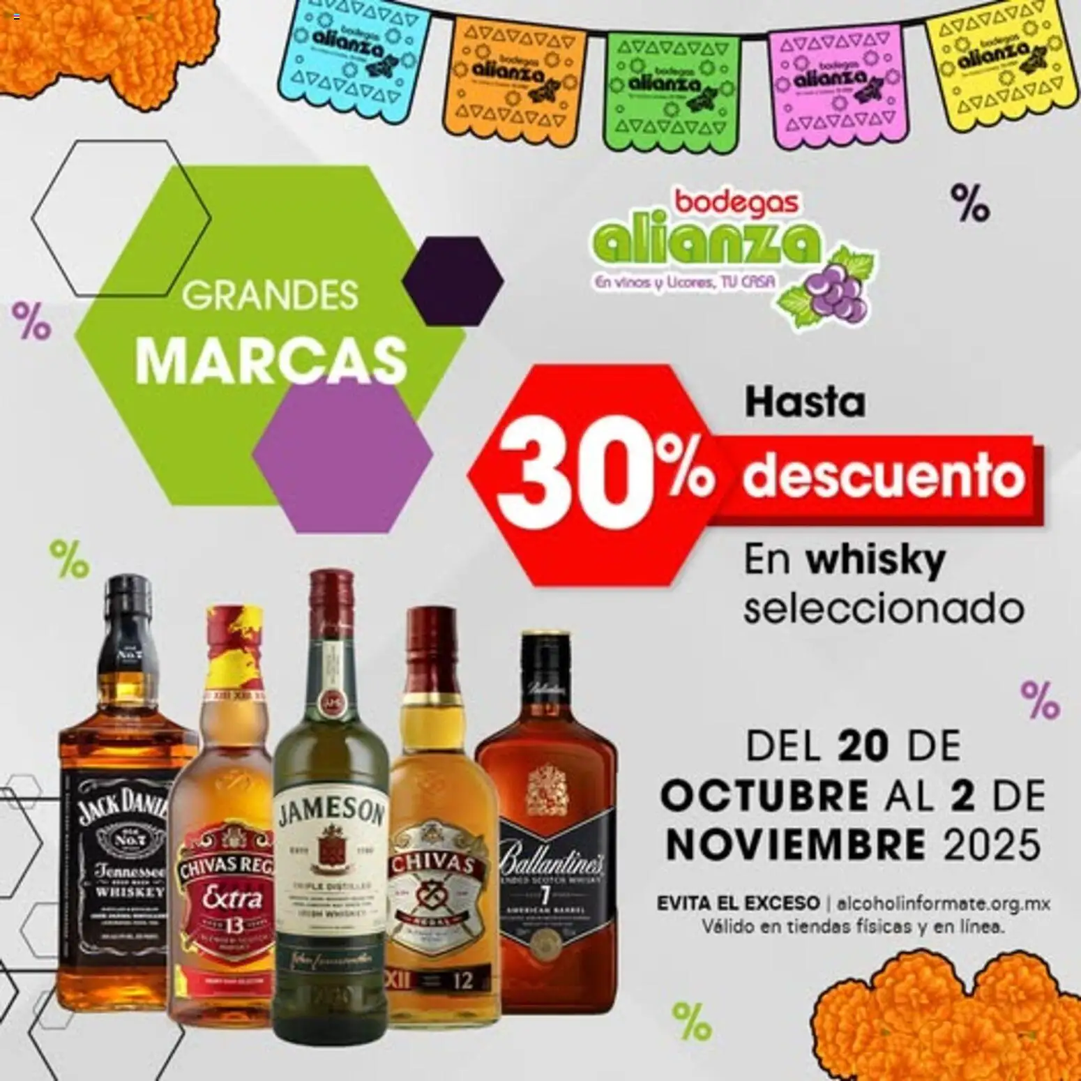 Bodegas Alianza catálogo Selección de grandes marcas de whisky - página 1- válido desde 20/10/2025