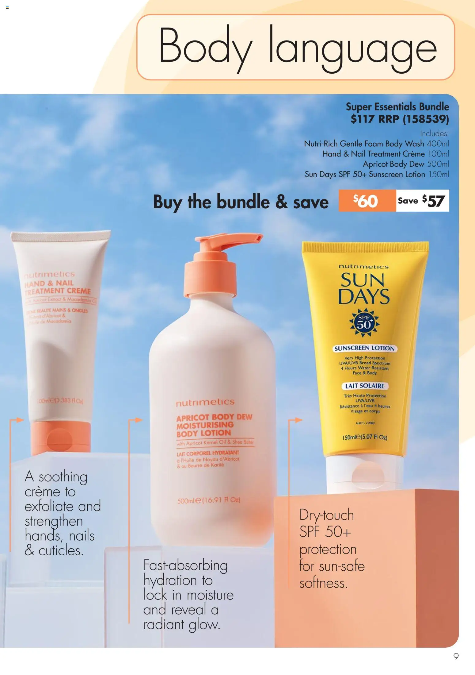 Nutrimetics Catalogue Summer essentials - page 9- valid from 01/01/2026
