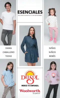 Del Sol y Woolworth - Catálogo Esenciales válido desde 30/08/2025