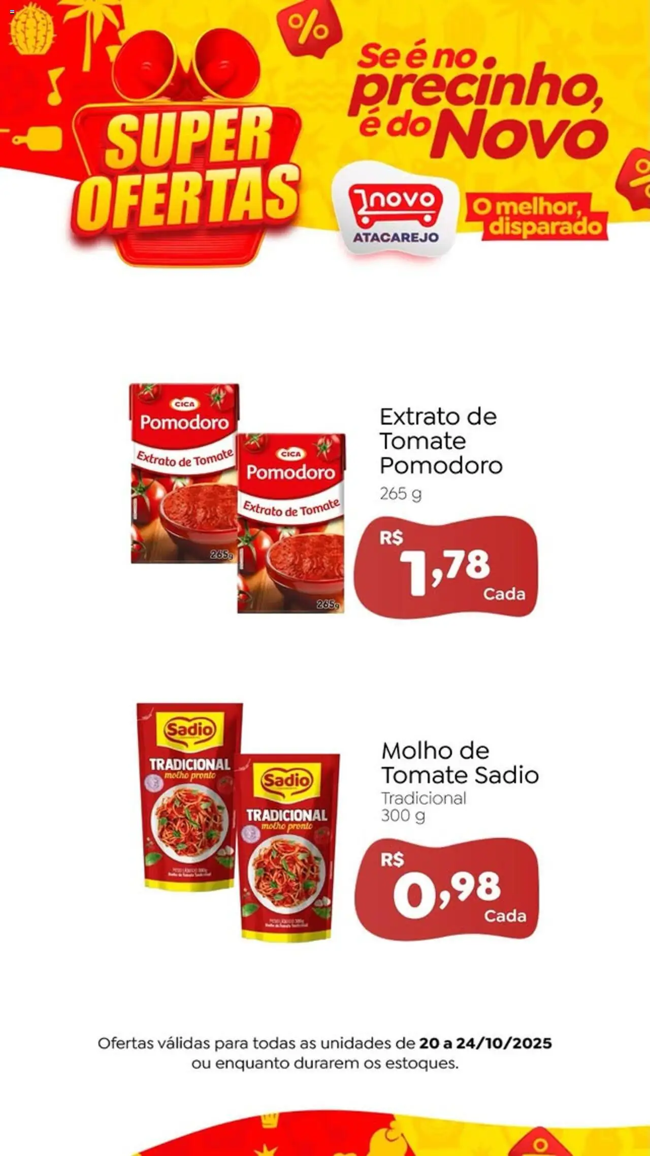 Novo Atacarejo - Ofertas da semana - página 1- válido a partir de 20/10/2025
