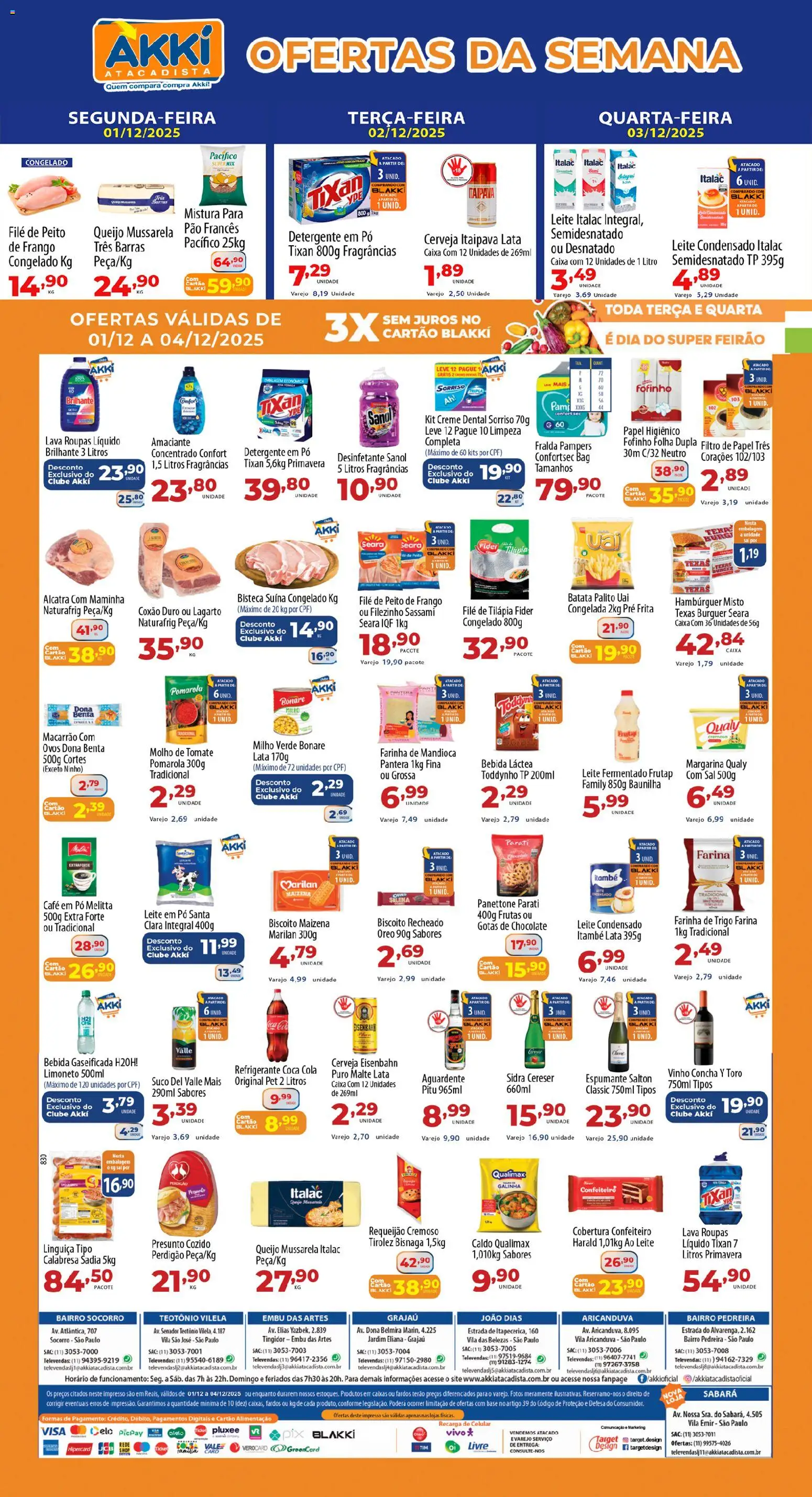 Akki Atacadista - Ofertas da semana - página 1- válido a partir de 01/12/2025
