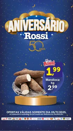 Pré-visualização Rossi Supermercados - Ofertas do Dia válida a partir de 05/11/2025