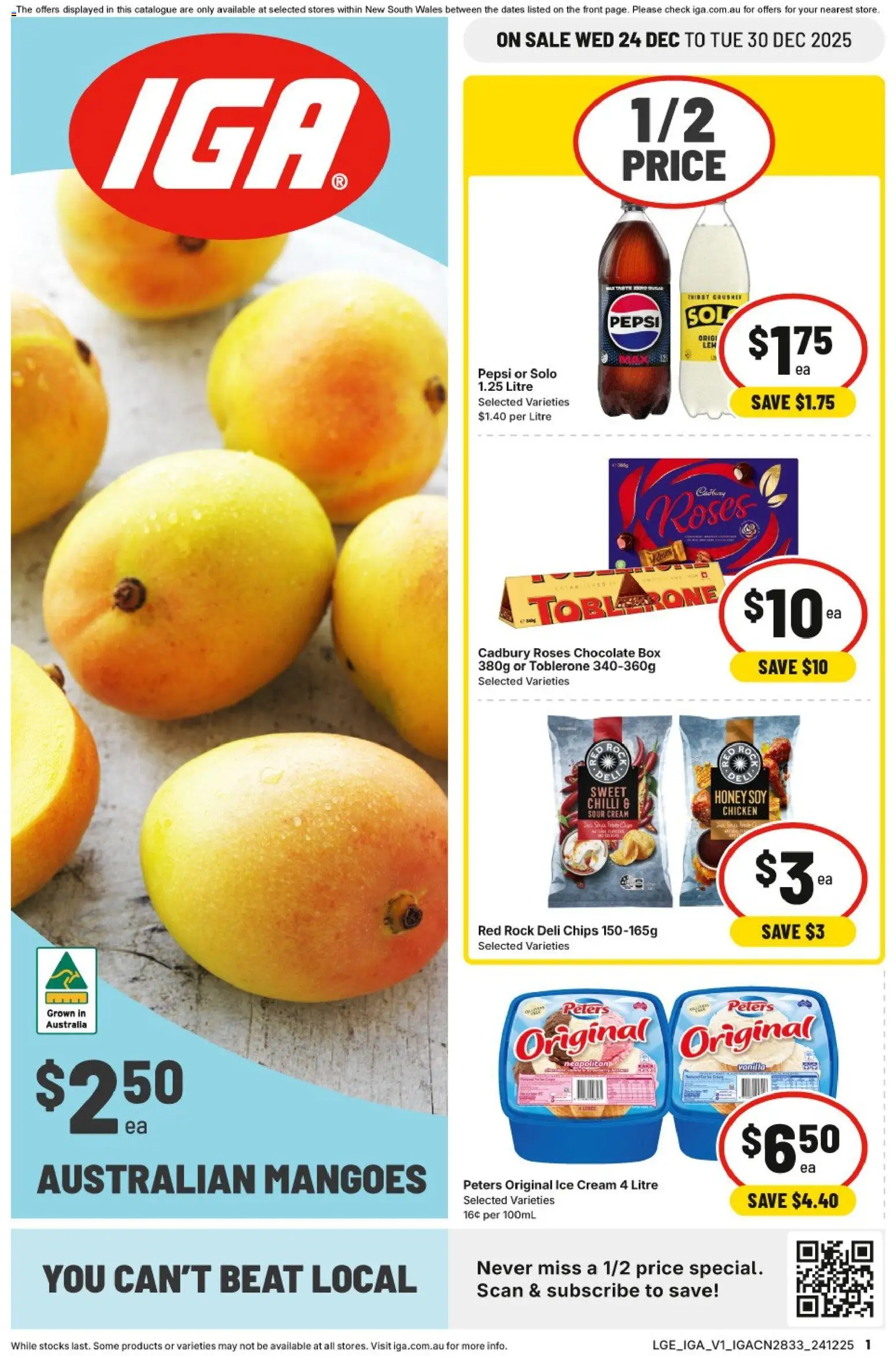 IGA Catalogue NSW - page 1- valid from 24/12/2025