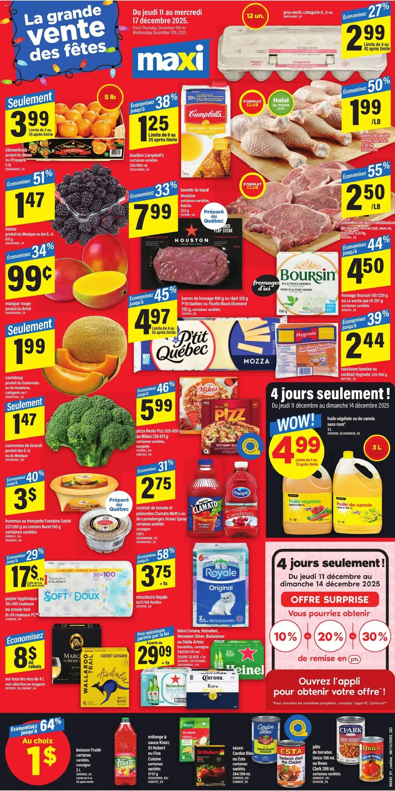 Maxi weekly flyer / circulaire - page 1- valid from Dec 11, 2025