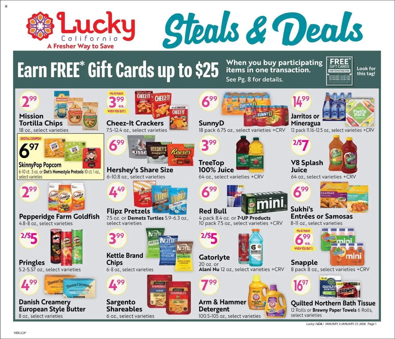 Lucky Supermarkets Big Book of Savings - page 1- valid from 01/02/2026