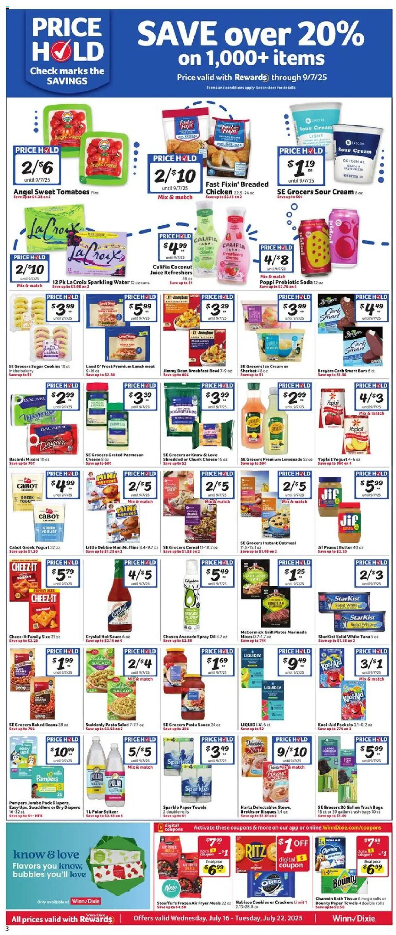 Winn Dixie Weekly Circular - GA - page 3- valid from 07/16/2025