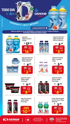 Pré-visualização Semar Supermercado - Ofertas Danone válida a partir de 13/11/2025