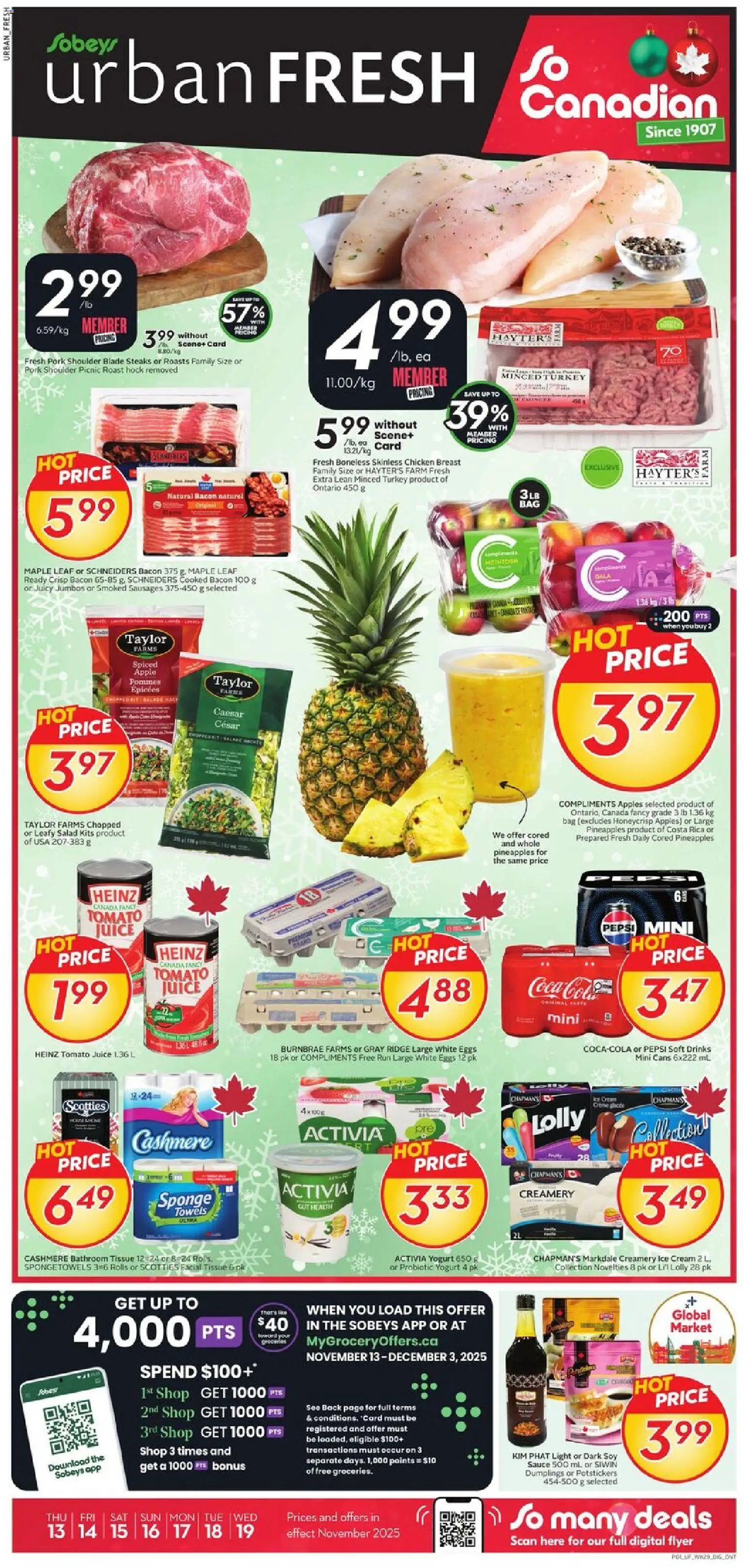 Sobeys - Weekly Flyer - Urban Fresh - page 1- valid from Nov 13, 2025
