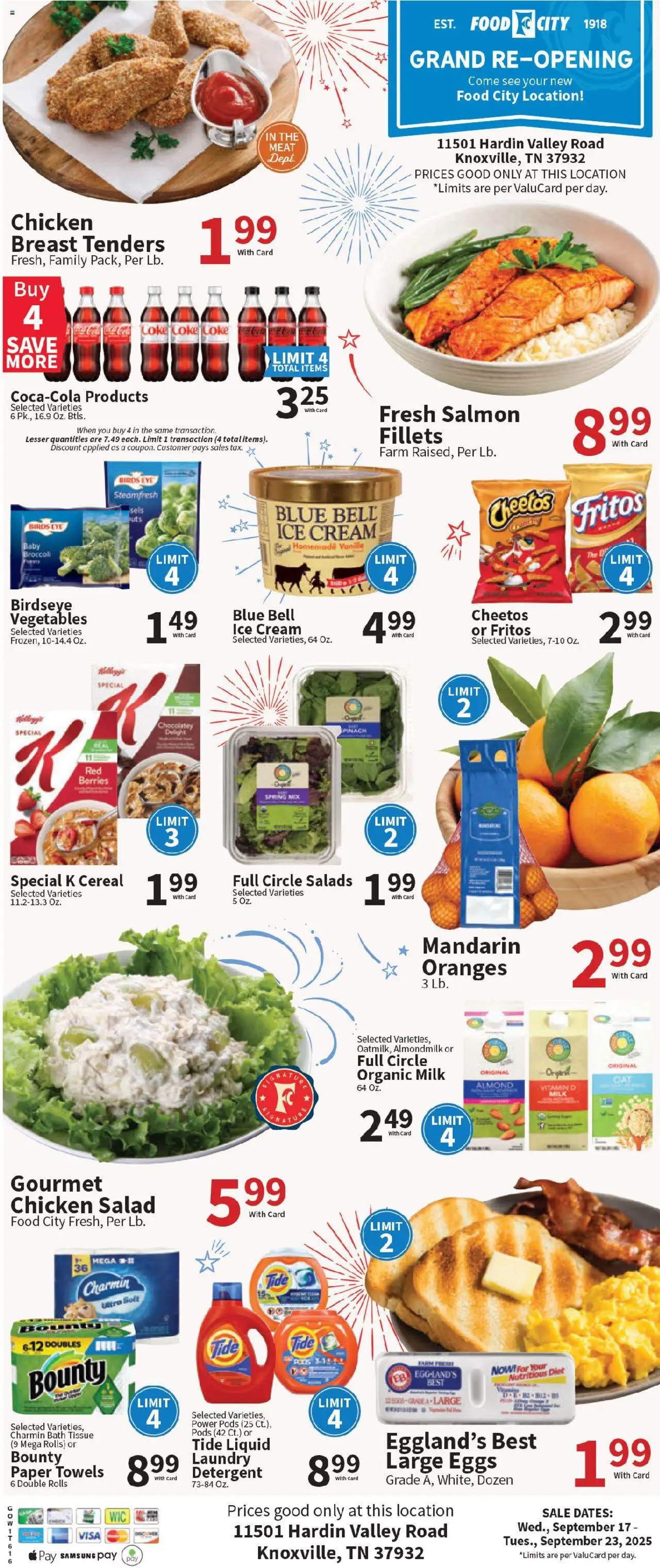 Food City Grand Opening - page 1- valid from 09/17/2025