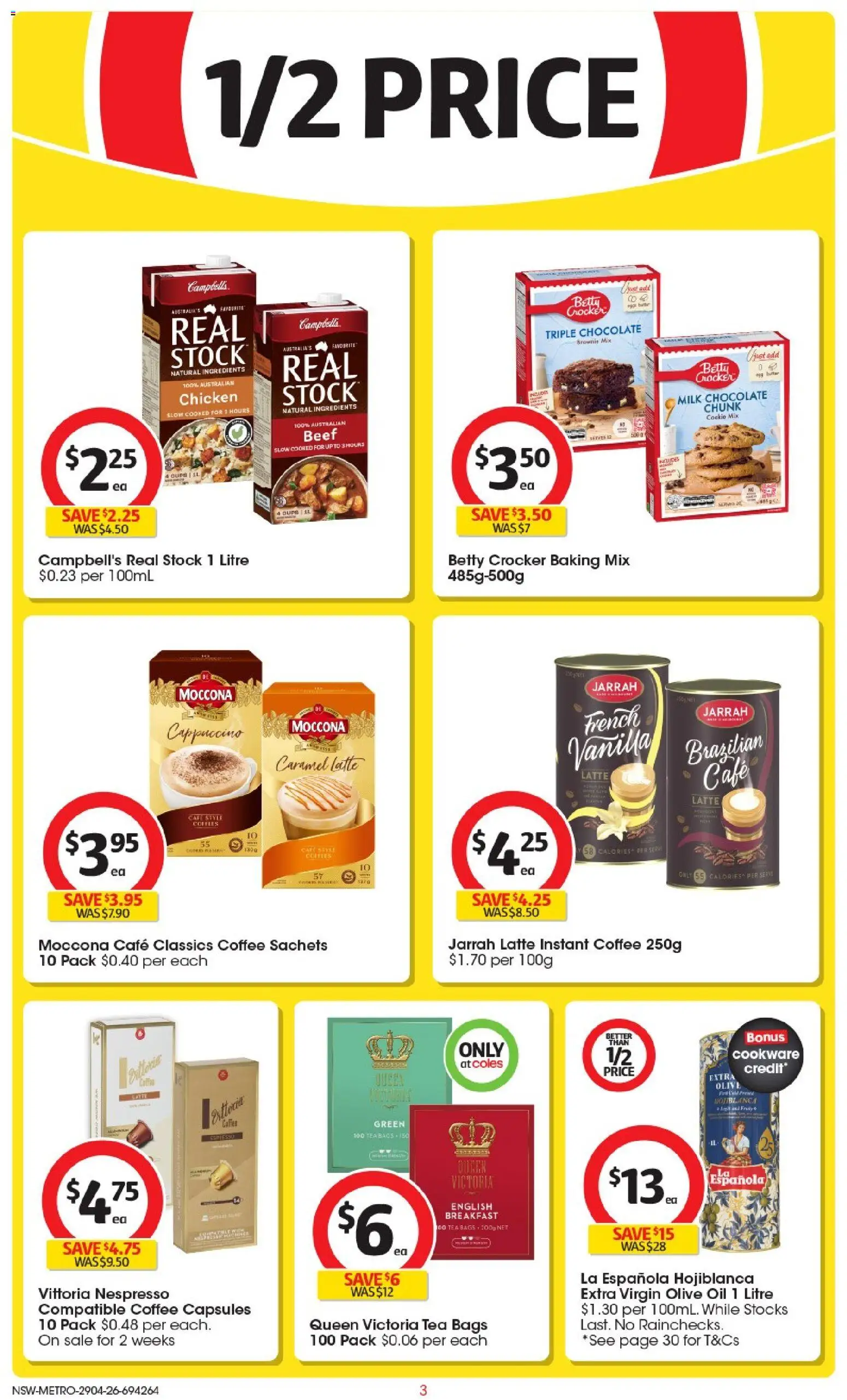 Coles catalogue  - page 3- valid from 29/04/2026