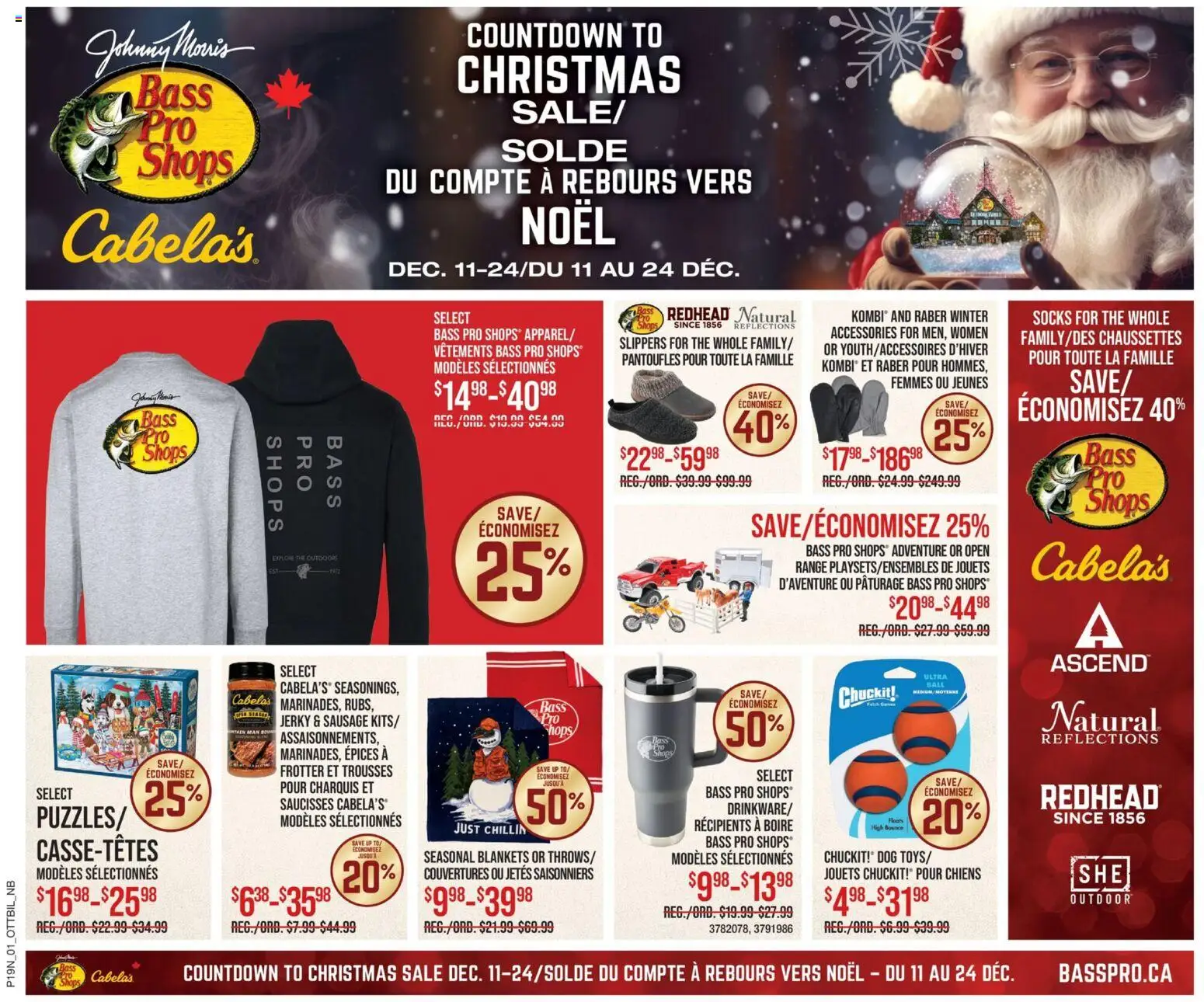 Cabelas weekly flyer / circulaire - page 1- valid from Dec 11, 2025