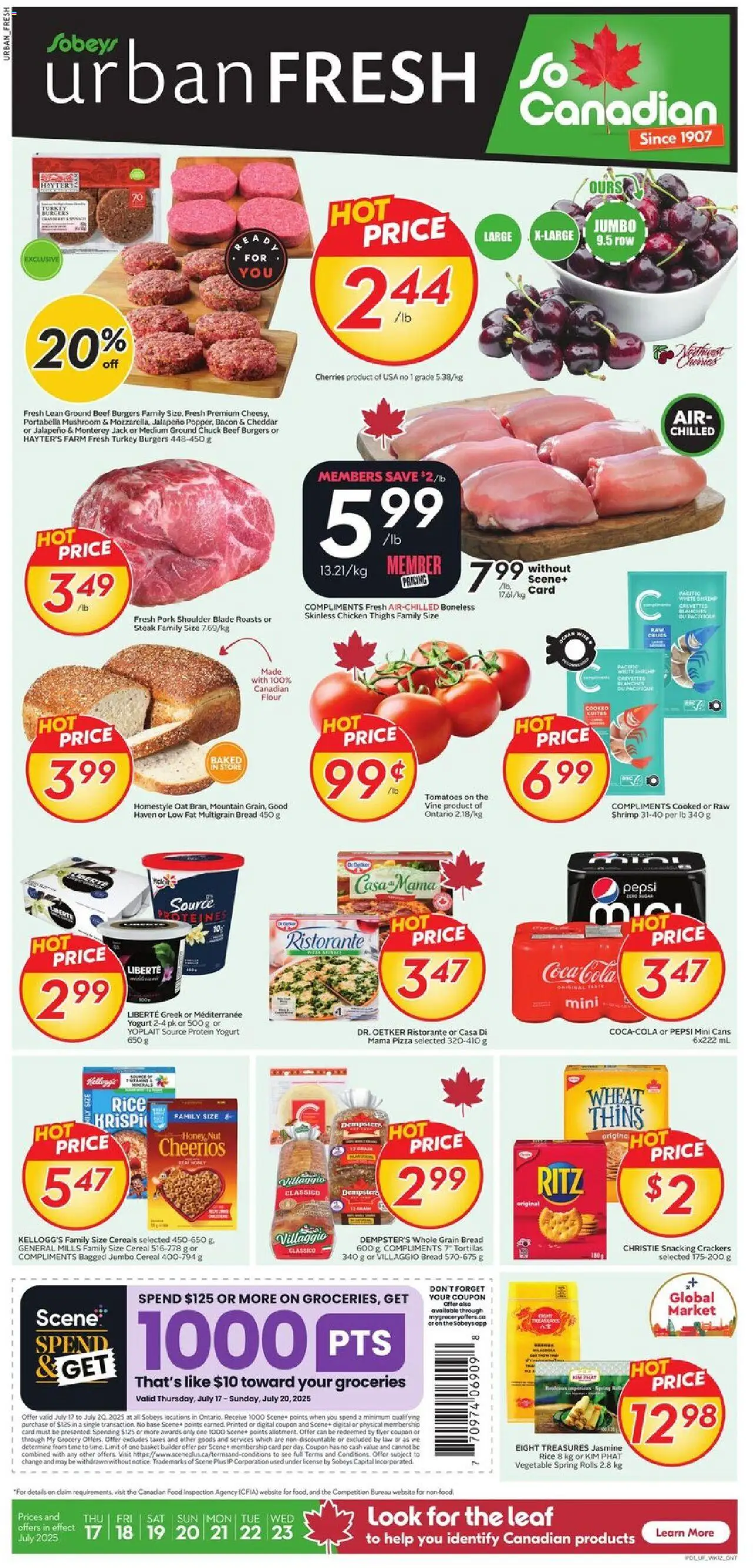 Sobeys - Weekly Flyer - Urban Fresh - page 1- valid from Jul 17, 2025