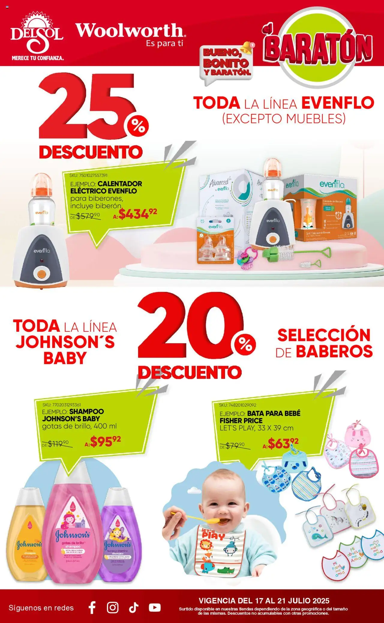 Del Sol y Woolworth - Catálogo Llegó el Baratón - página 19- válido desde 17/07/2025