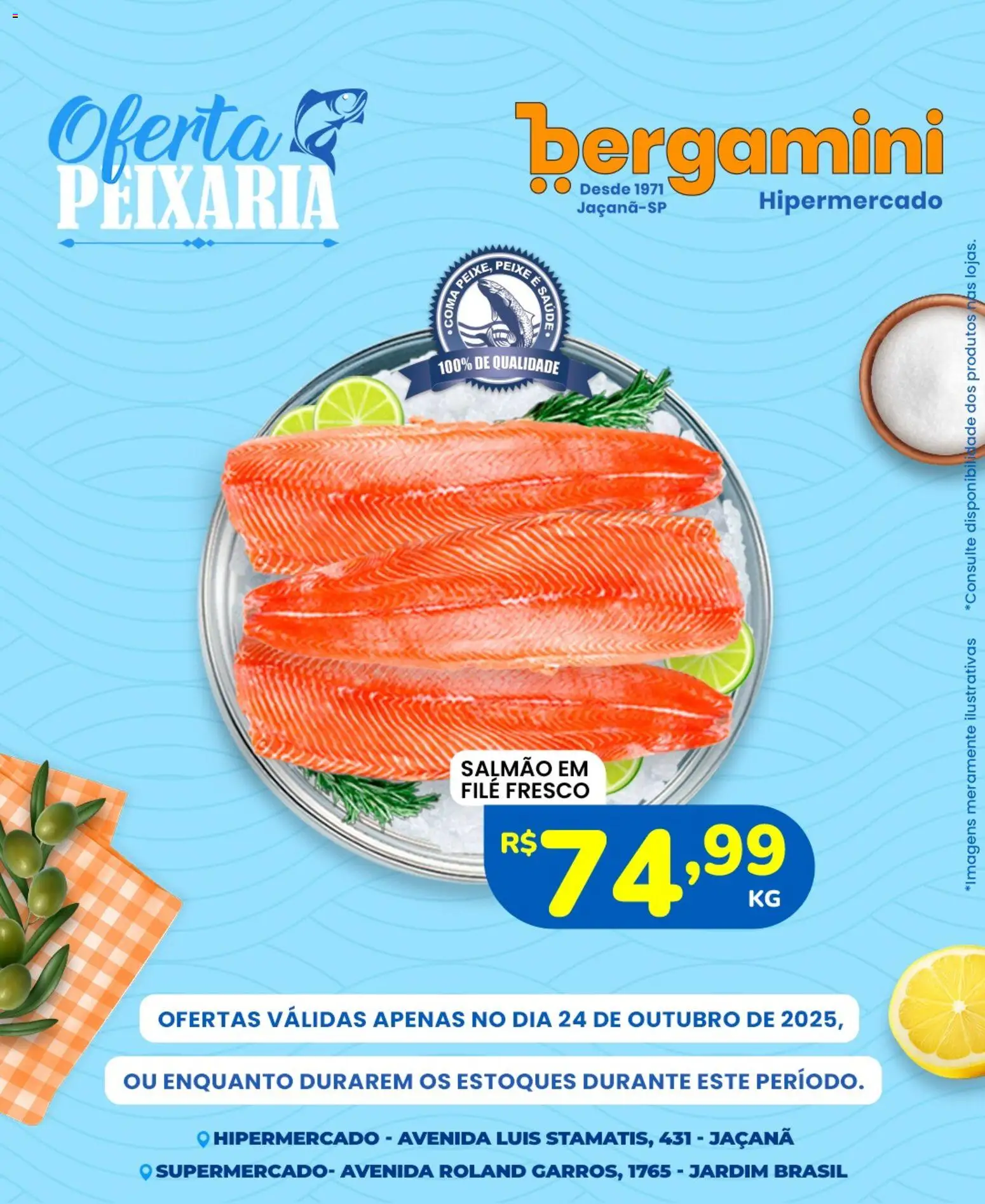 Supermercado Bergamini - Ofertas Peixaria - página 1- válido a partir de 24/10/2025
