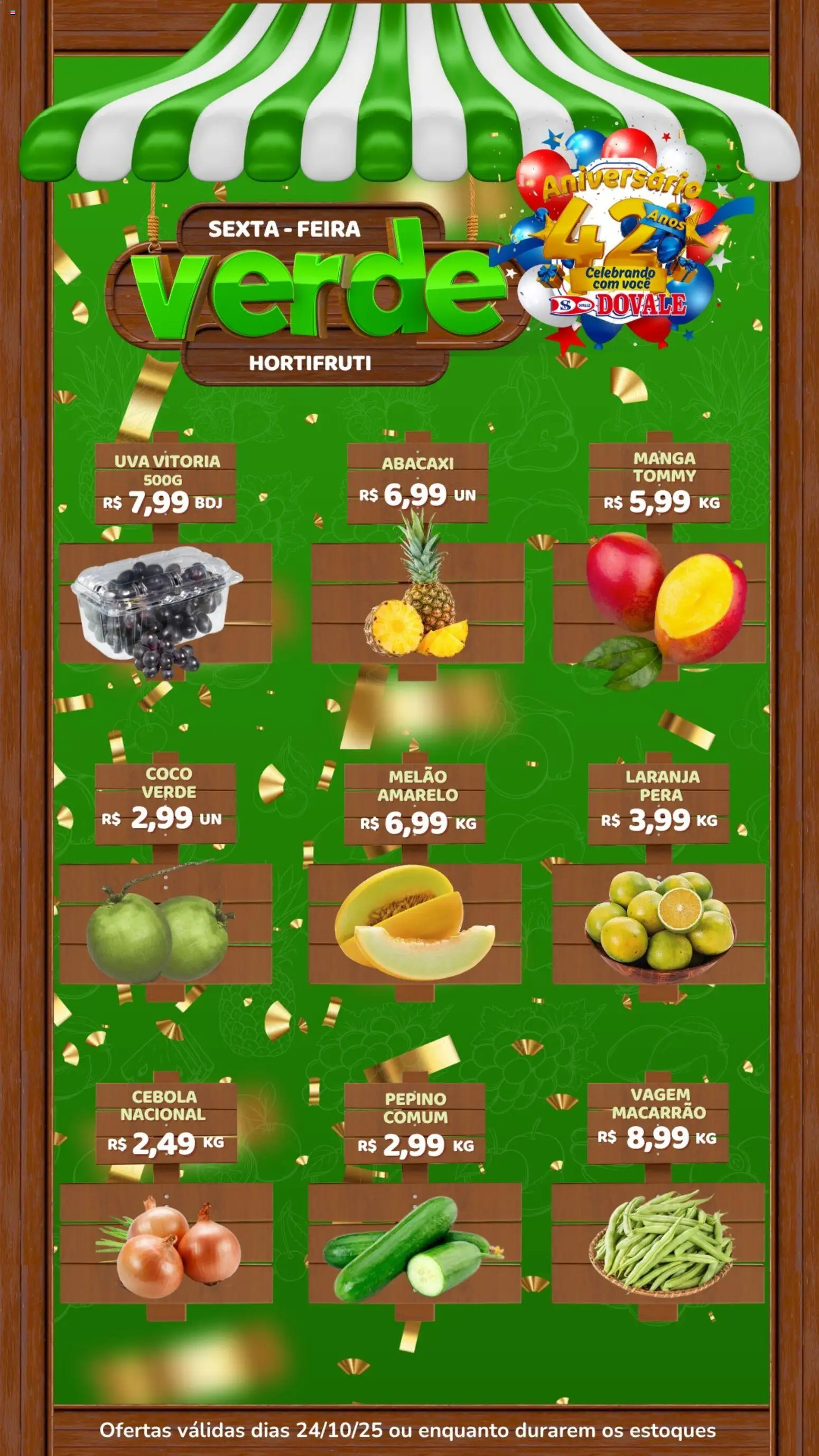 Dovale - Ofertas Hortifruti - página 1- válido a partir de 24/10/2025
