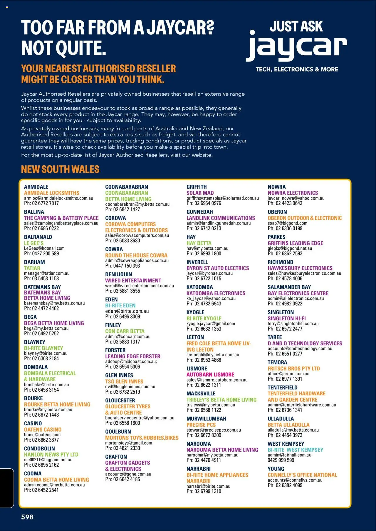 Jaycar Engineering & Scientific Catalogue 2025/2026  - page 598- valid from 09/07/2025