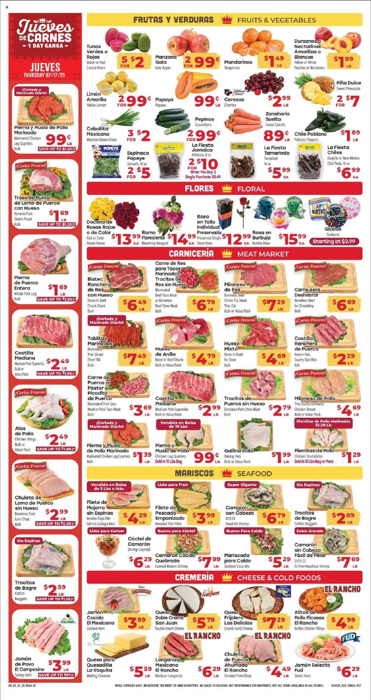 El Rancho Weekly Ad - page 4- valid from 07/16/2025